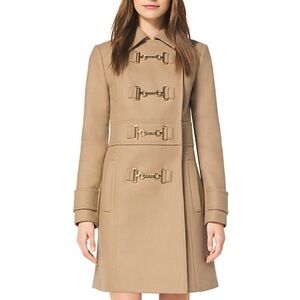 Michael Kors Wool-Melton Duffle Coat, size 2